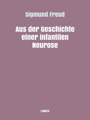 cover image of Aus der Geschichte einer infantilen Neurose